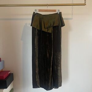 Kenzo olive green culotte pants